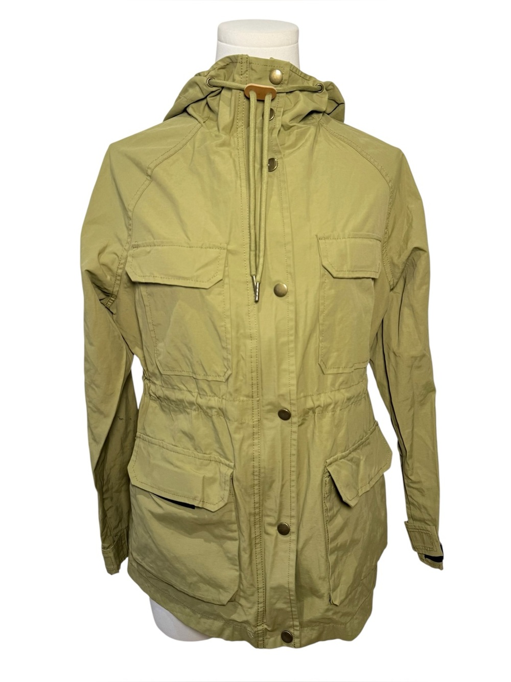 Tradlands Berkeley Anorak Utility Jacket Khaki Green Hooded XXS - Picture 3 of 10